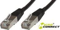 MicroConnect Patchchord SSTP CAT6 LSZH, juoda 1m (SSTP601S)