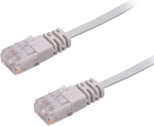 MicroConnect Patchcord plask U/UTP CAT6 0,50m Pilka (V-UTP6005-FLAT)