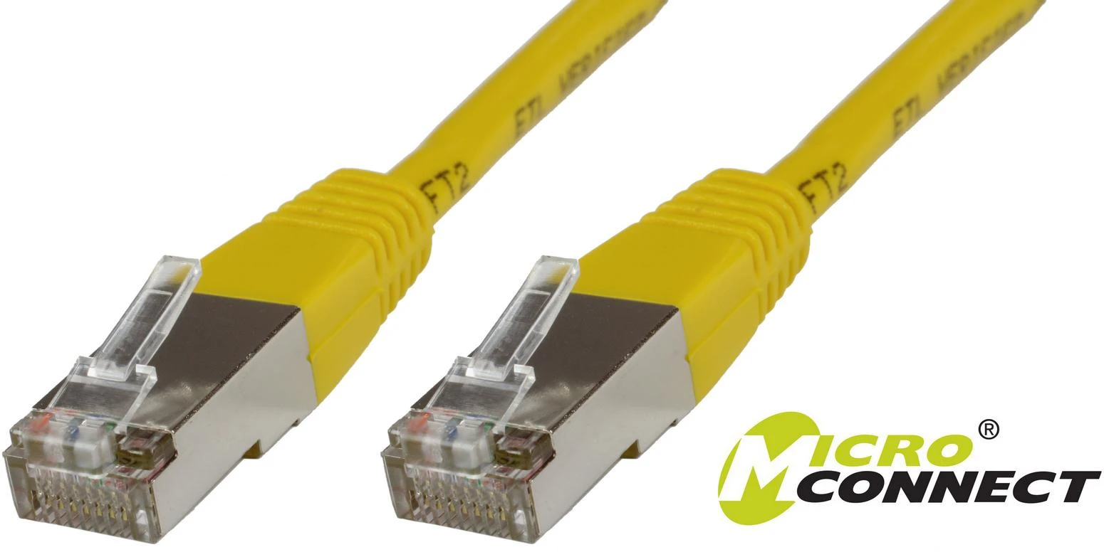 MicroConnect Patchcord S/FTP, CAT6, LSZH, 5m, geltona (SSTP605Y)