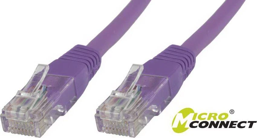 MicroConnect Patchcord U/ UTP CAT6 0,25 M Violetinė PVC (B-UTP60025P)