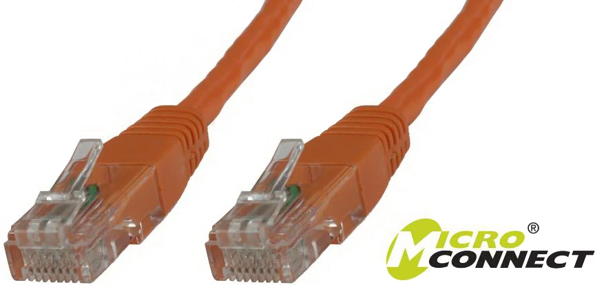 MicroConnect Patchcord, U/UTP, CAT6, PVC, 2m, oranžinė (B-UTP602O)