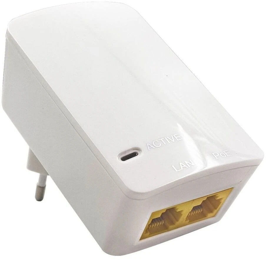 Maršrutizatorius MicroConnect PoE injektorius 48V 15.4W ES kištukas
