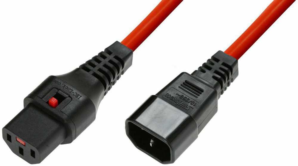 Kabelis zasilający MicroConnect Powercord C13 IEC Lock - C14