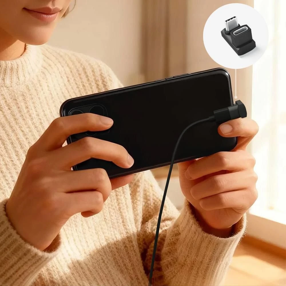 Adapteris USB MicroConnect USB-C - USB-C Juodas (Premium USB4 3x2 USB-C)