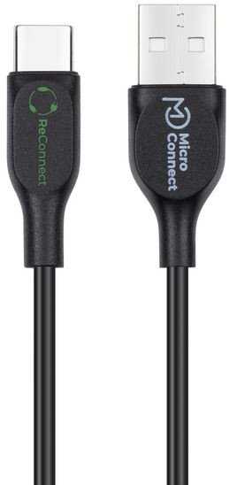Kabelis USB MicroConnect USB-A - USB-C 0.5 m Juodas (ReConnect USB-C 3.2 Gen 1 to)