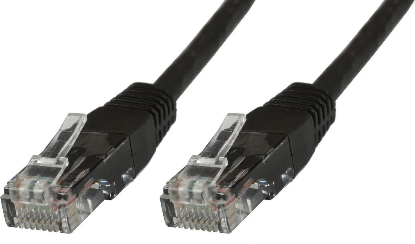 MicroConnect RJ-45/RJ-45 kat.6 U/UTP Juodas 0.4m (UTP6004S)