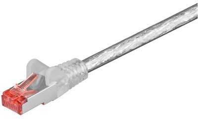 „MicroConnect S/FTP CAT6“ 0,25 m skaidrusis laidas - SSTP60025T
