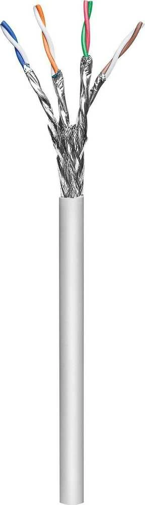 „MicroConnect S/FTP CAT6“ 100m Baltas, PVC