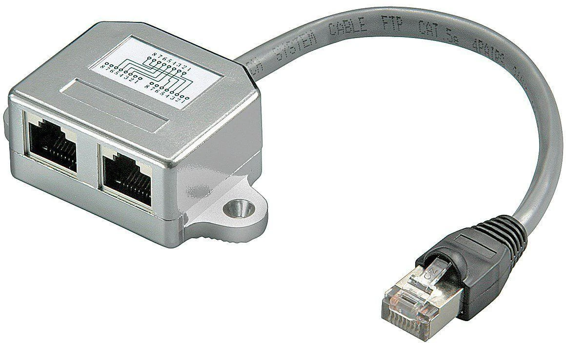 MicroConnect tinklo skirstytuvas su laidu