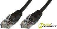 MicroConnect U/UTP CAT5e 0.3M Juodas PVC (UTP5003S)