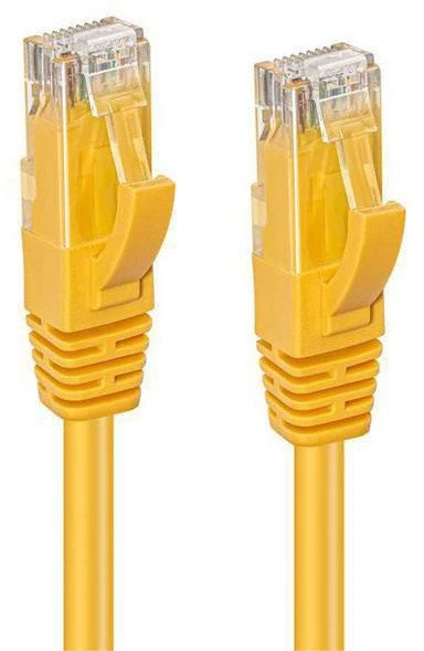 MicroConnect U/UTP CAT5e 15M Geltona PVC