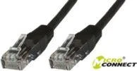 MicroConnect U/UTP CAT5e 1.5M Juodas PVC (B-UTP5015S)