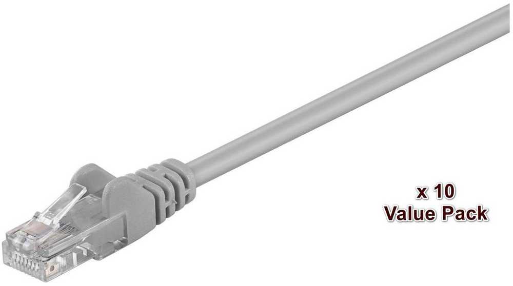 „MicroConnect U/UTP CAT5e“ 2m pilkas/levandų spalvos