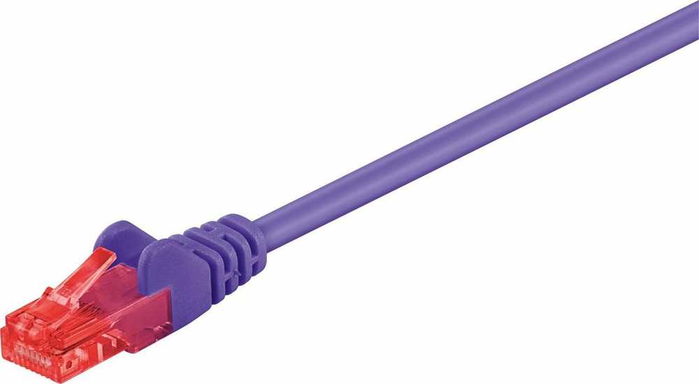 MicroConnect U/UTP CAT6 10M violetinė PVC