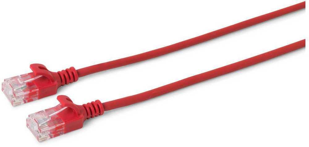 MicroConnect U/UTP CAT6 1M raudonas plonas,