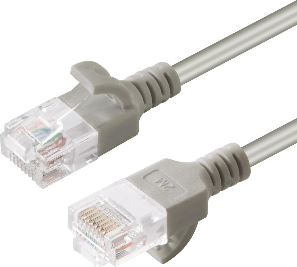 MicroConnect U/UTP CAT6A Slim 0.15M Pilkas