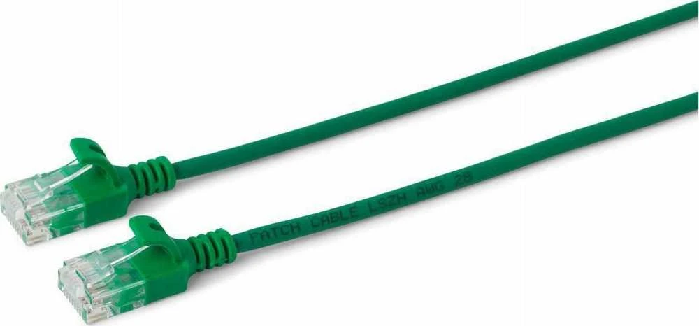 MicroConnect U/UTP CAT6A Slim 0,5M žalia