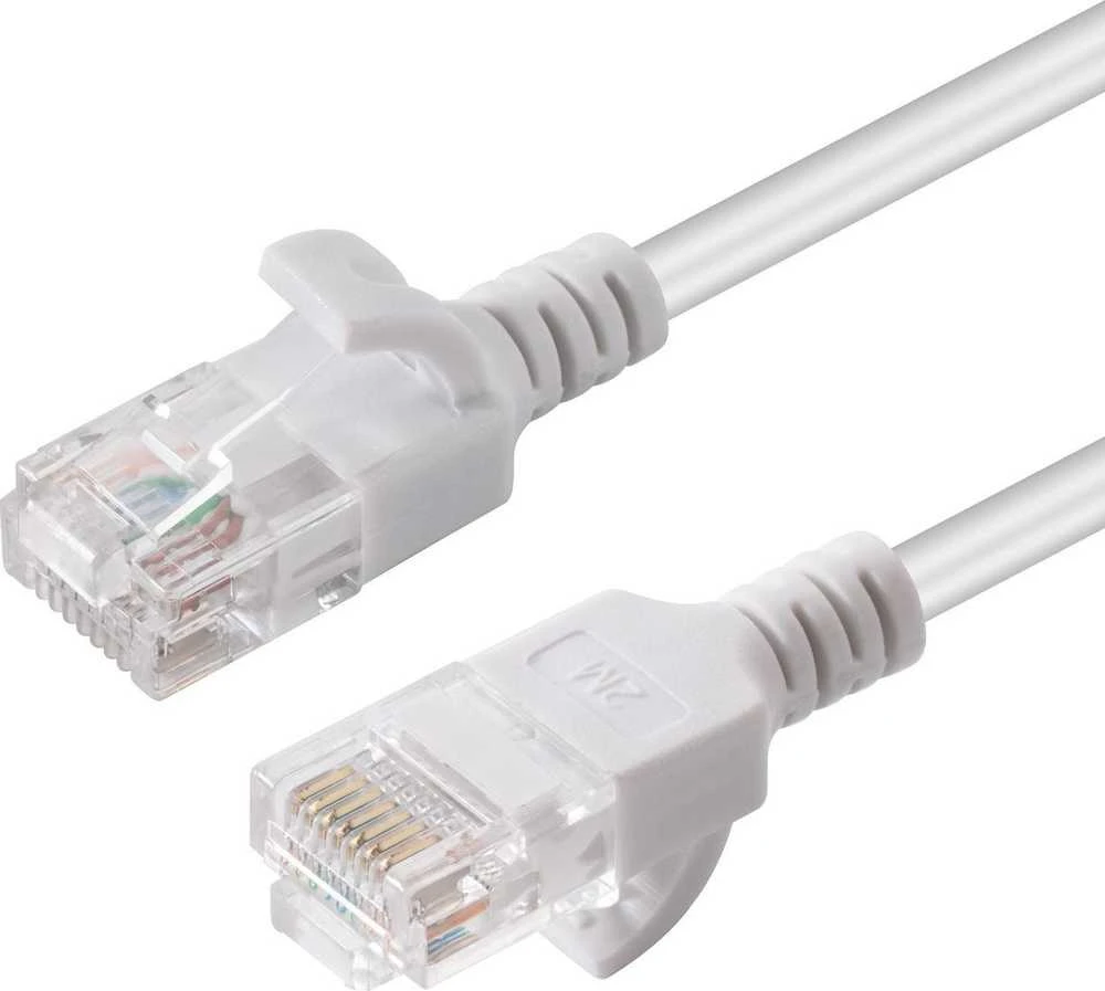 „MicroConnect U/UTP CAT6A Slim 10M Baltas“