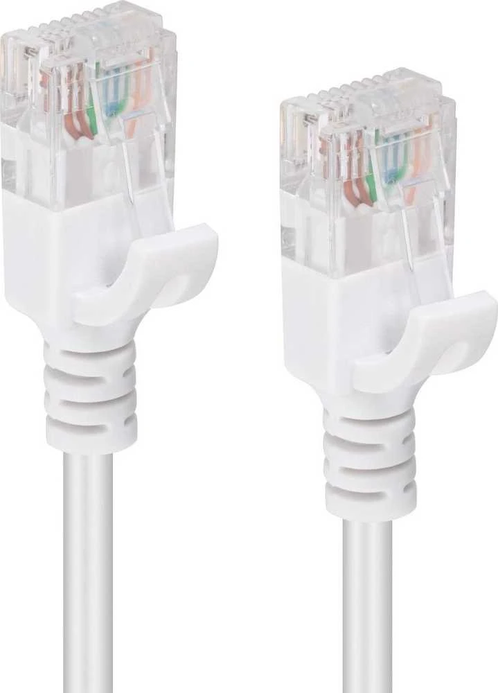 „MicroConnect U/UTP CAT6A Slim 10M Baltas“