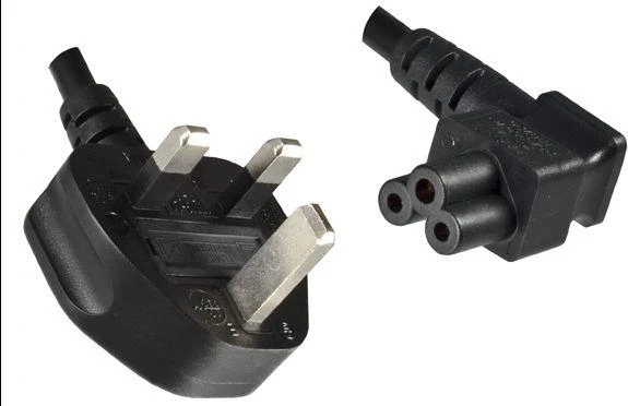 MicroConnect UK - C5 1,8 m juodas maitinimo laidas (PE090818A)