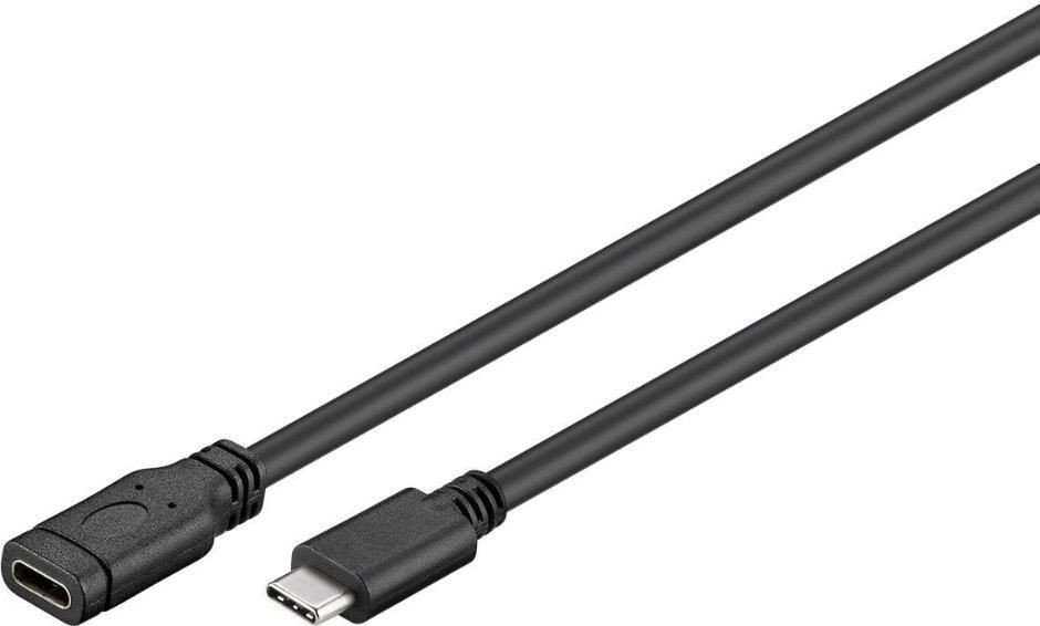 Kabelis USB MicroConnect USB-C - USB-C 1.8 m Juodas (USB-C 3.0 Extension Cable,)