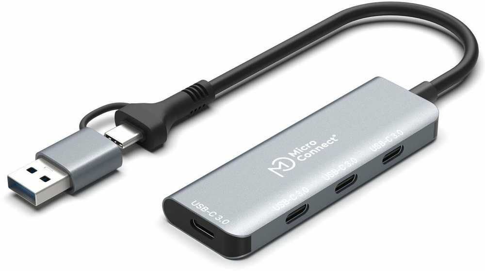 USB MicroConnect USB-C 3.2 Gen 1 4 prievadų šakotuvas