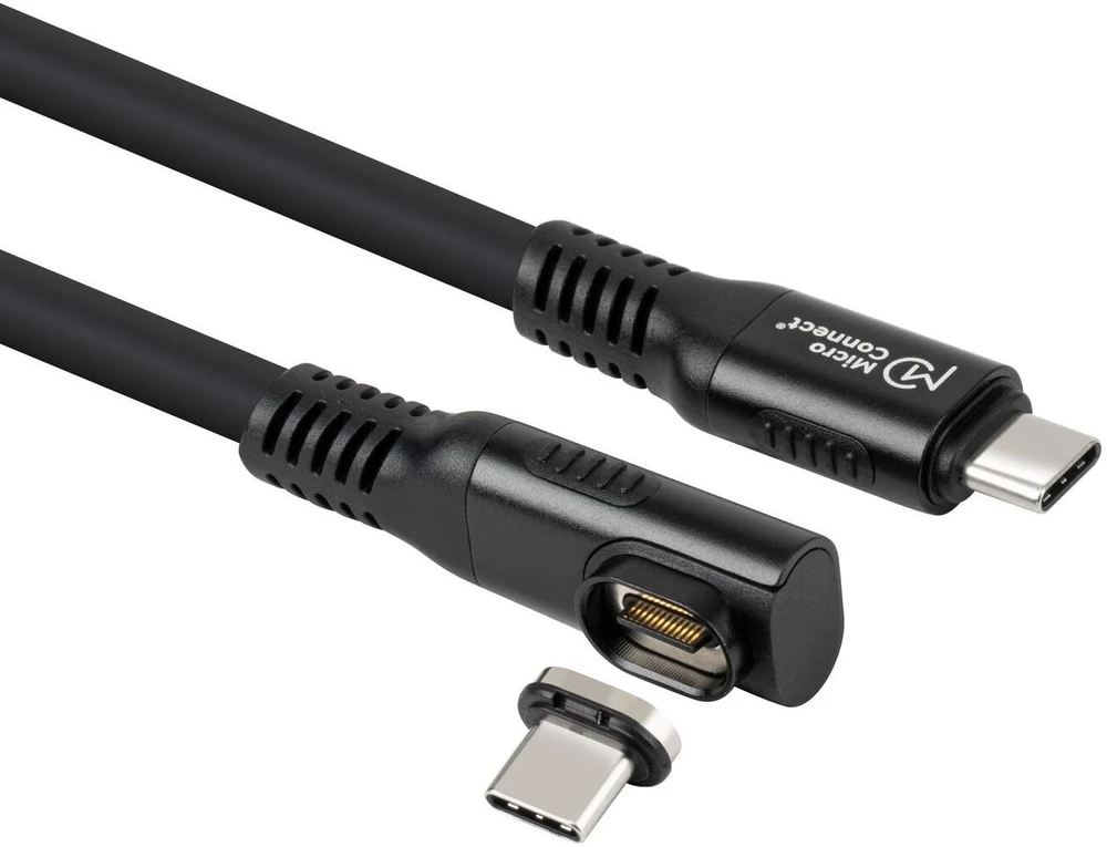 Kabelis USB MicroConnect USB-C - USB-C 0.15 m Juodas (USB-C to USB-C cable 0.15m)