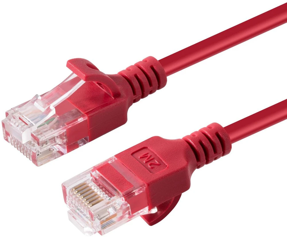 „Microconnect V-UTP6A0015R-SLIM“, 0,15 m, Cat6a, U/UTP (UTP), RJ-45, RJ-45, raudonas