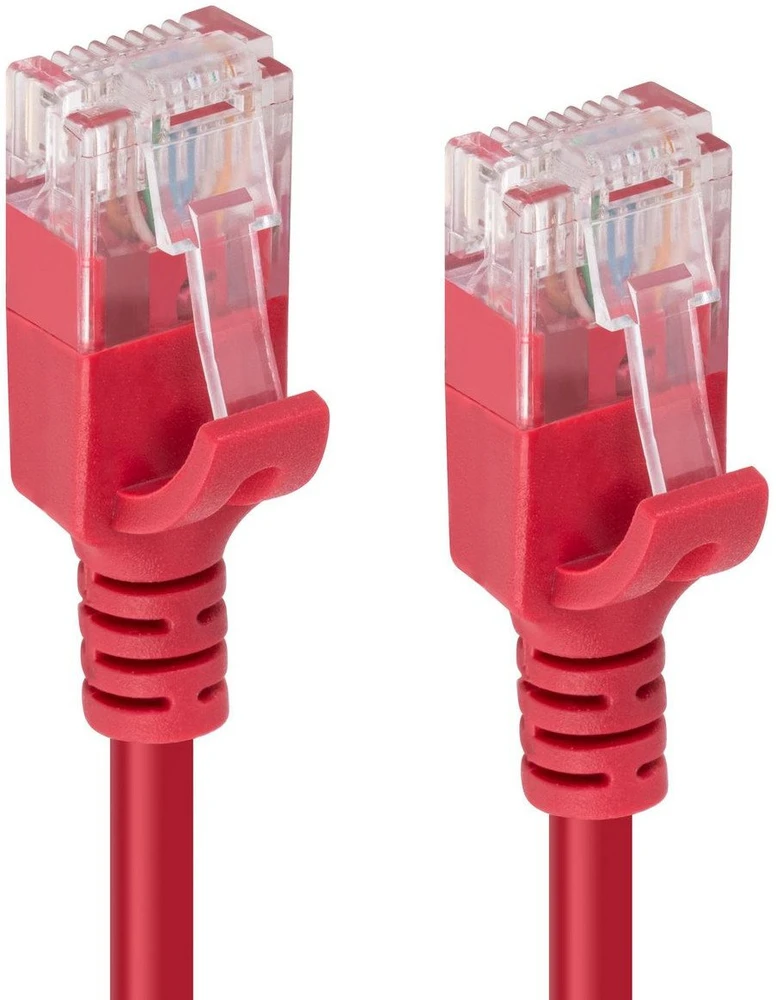 „Microconnect V-UTP6A0015R-SLIM“, 0,15 m, Cat6a, U/UTP (UTP), RJ-45, RJ-45, raudonas