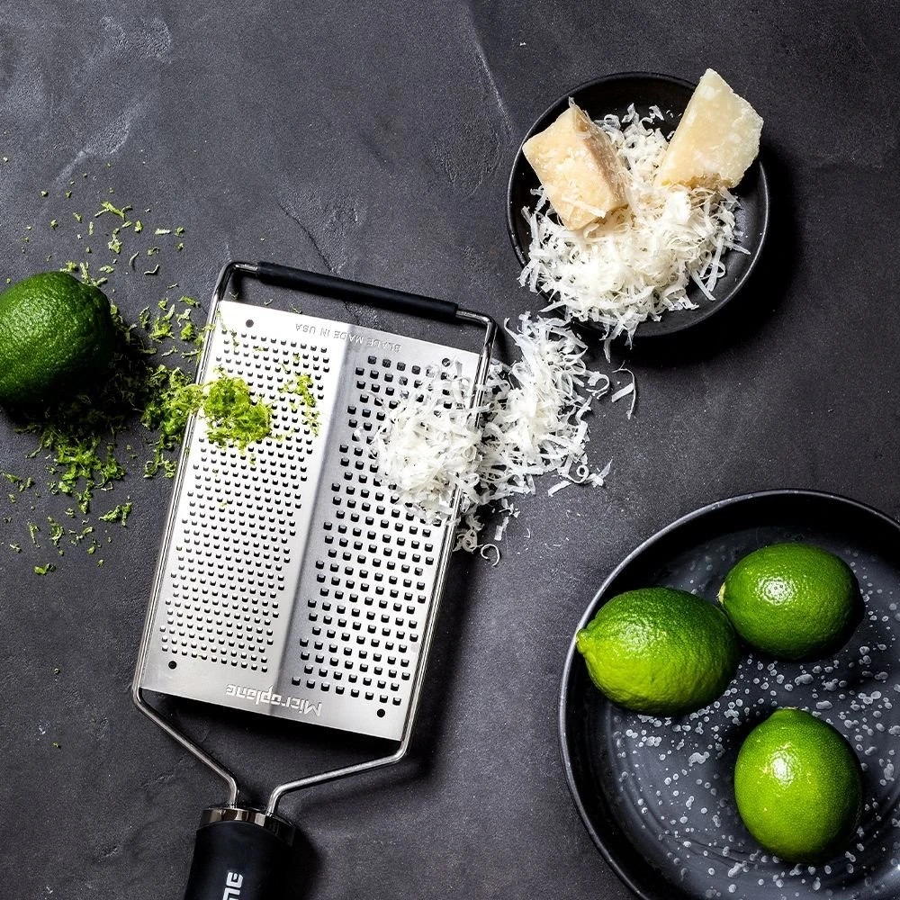 Microplane Dviejų ašmenų tarka, rupi ir smulki, „Gourmet“