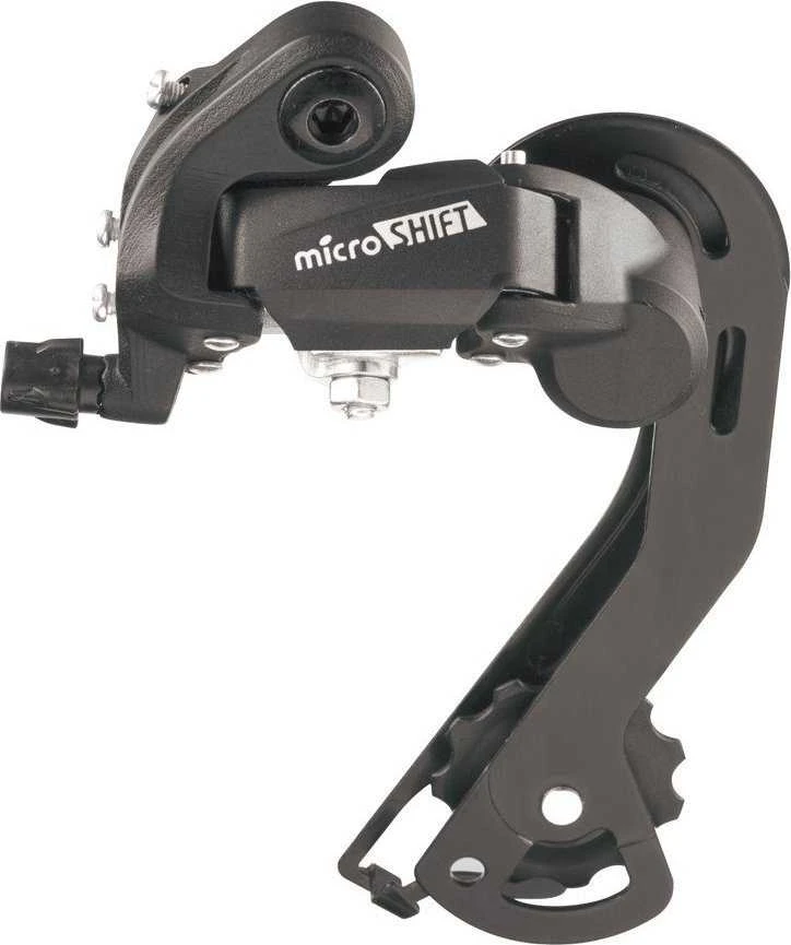 Microshift Przerzutka Tylna MICROSHIFT, 6-7.rzędowa(2/3x6/7), Kompatybilna su Shimano, Długi Vežimėlis, Max. Režimas 28-30T, Min. Režimas 13-14T, Talpa 43T (NEW)