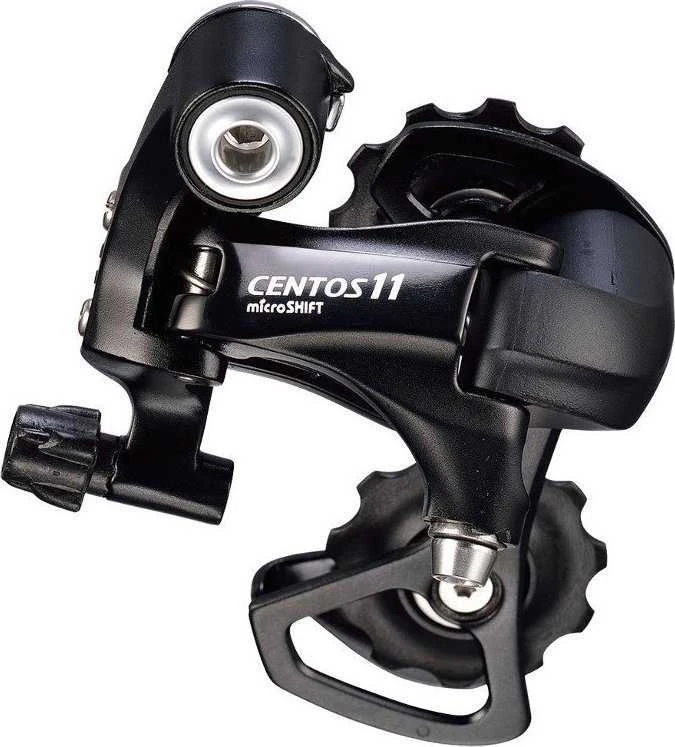 Microshift galinis pavarų perjungiklis MICROSHIFT CENTOS, 11 greičių (2x11), suderinamas su Shimano, trumpas korpusas (Al), maks. 25-30T režimas, 35T talpa, juoda (NAUJA)