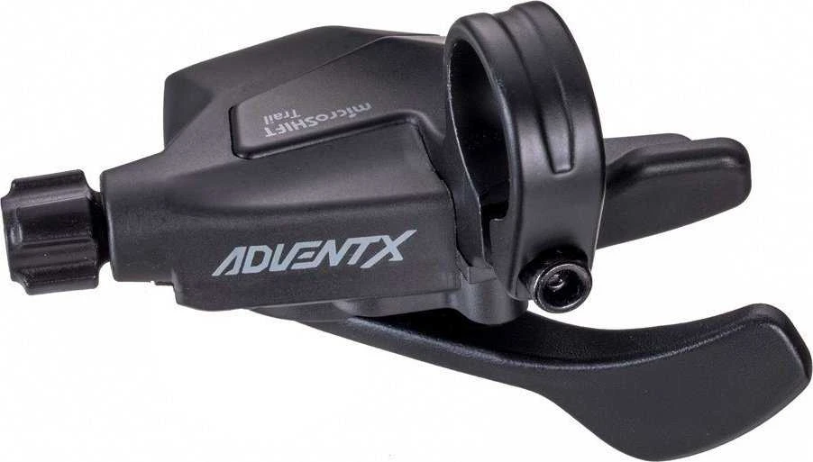 „Microshift“ perjungiklis „MICROSHIFT ADVENT X“, dešinė ranka, 10 greičių, nesuderinamas su „Shimano“, gaidukas, be pavaros indikatoriaus (NAUJAS)