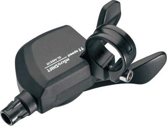 „Microshift“ perjungiklis „MICROSHIFT XLE“, dešinė ranka, 11 greičių, suderinamas su „Shimano“, „Xpress“ trigeris, be pavaros indikatoriaus (NAUJAS)