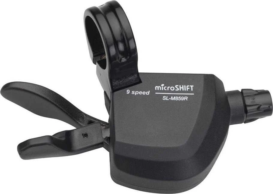 „Microshift“ MICROSHIFT MARVO perjungiklis, dešinė ranka, 9 greičiai, suderinamas su „Shimano“, „Xpress Trigger“, be pavaros indikatoriaus (NAUJAS)