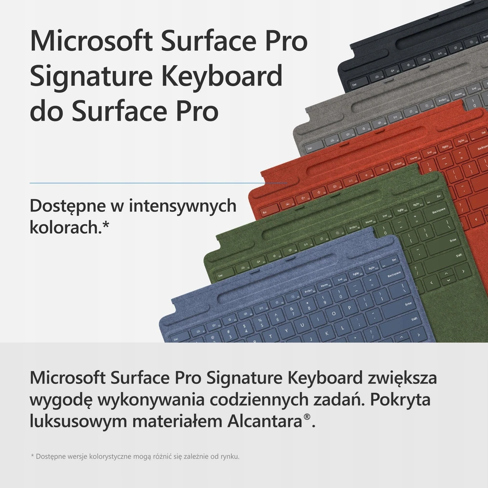 Microsoft Klaviatūra su miejscem na pióro do Surface Pro 11 Juodas
