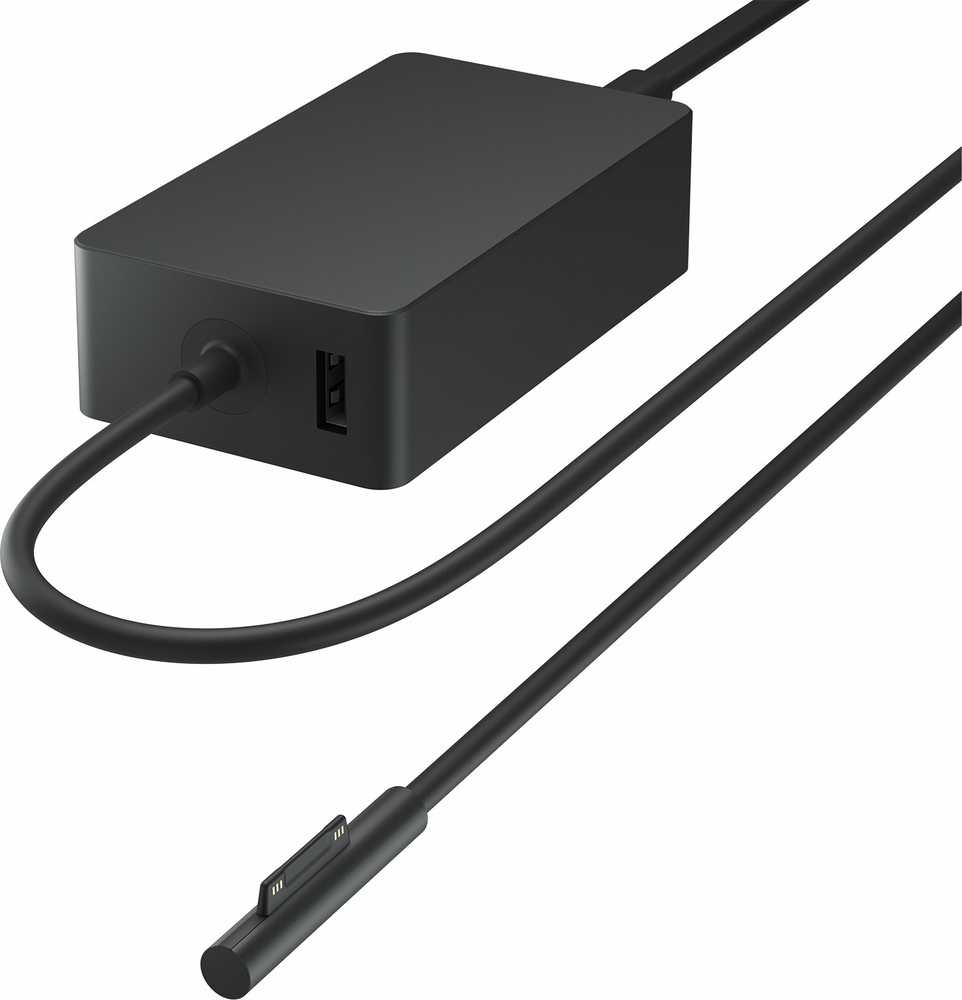 Microsoft Surface 65 W maitinimo šaltinis, skirtas naudoti viduje, kintamosios srovės, 1,7 m, juodas