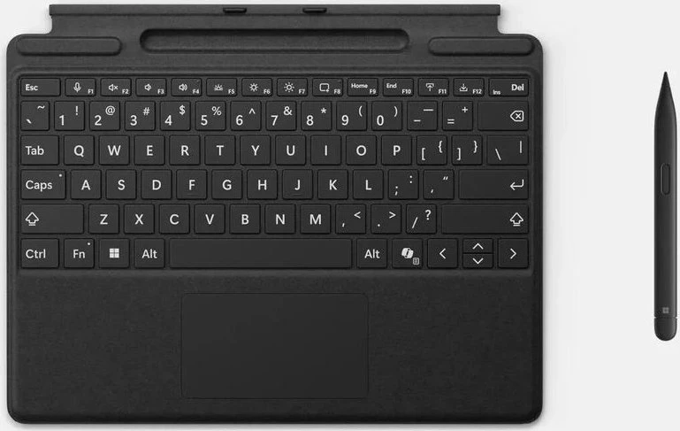 microsoft Surface Pro Flex Klaviatūra mit Slim Pen [D-E] Juodas mit Bluetooth mit Copilot Button/ nur solange der Vorrat reicht