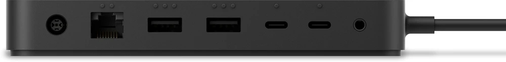 „Microsoft Surface Thunderbolt 4“ dokas, laidinis, „Thunderbolt 4“, 2500 Mbit/s, juodas, „Kensington“, Microsoft