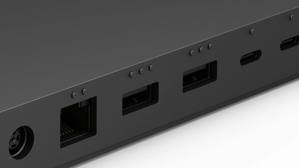 „Microsoft Surface Thunderbolt 4“ dokas, laidinis, „Thunderbolt 4“, 2500 Mbit/s, juodas, „Kensington“, Microsoft