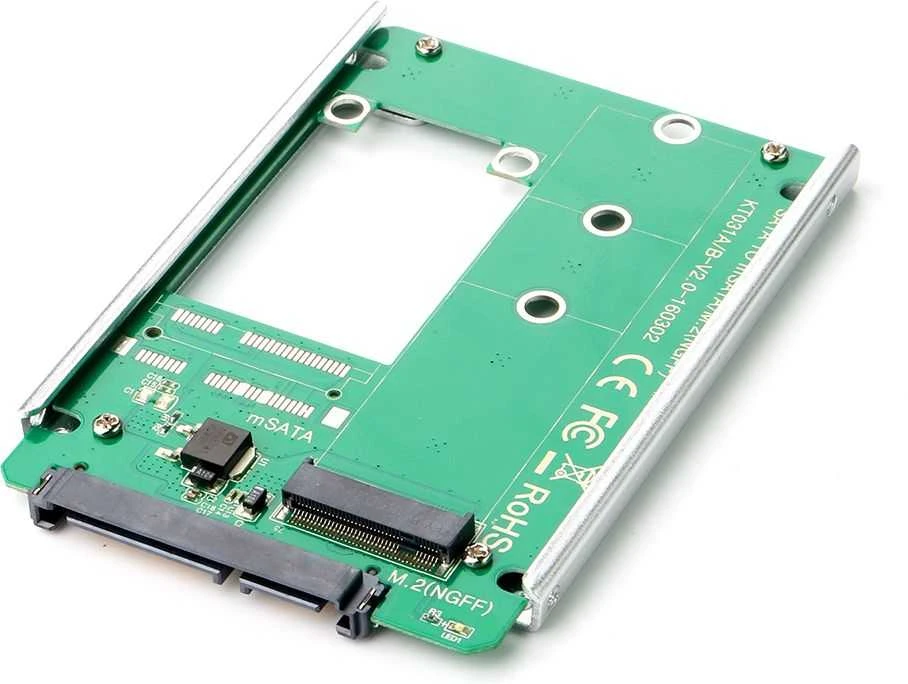 MicroStorage M.2 - SATA SSD adapteris, 22 kontaktai SATA į M.2 SATA, B raktas 2242/2262/2280 DELTACOIMP / KT031B2