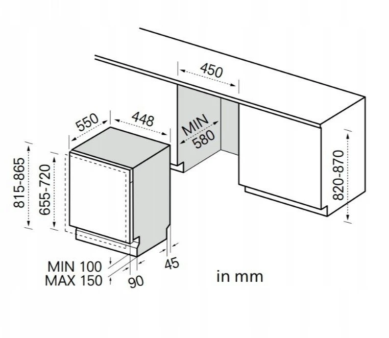 Midea Indaplovė zintegrowana mdweb1004mb-wi 45 cm