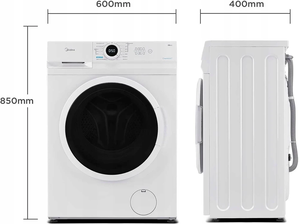 Midea Skalbimo mašina slim mf100w70/w-pl 7kg balta