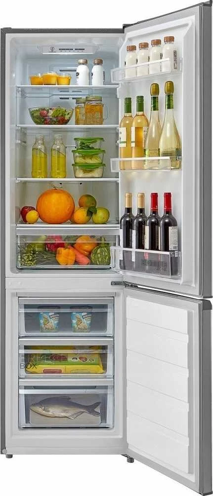 Midea Šaldytuvas | MDRB380FGE02A | Energy efficiency class E | Free standing | Combi | Height 180 cm | No Frost system | Šaldytuvas net capacity 199 L | Šaldiklis net capacity 71 L | 41 dB | Pilkas