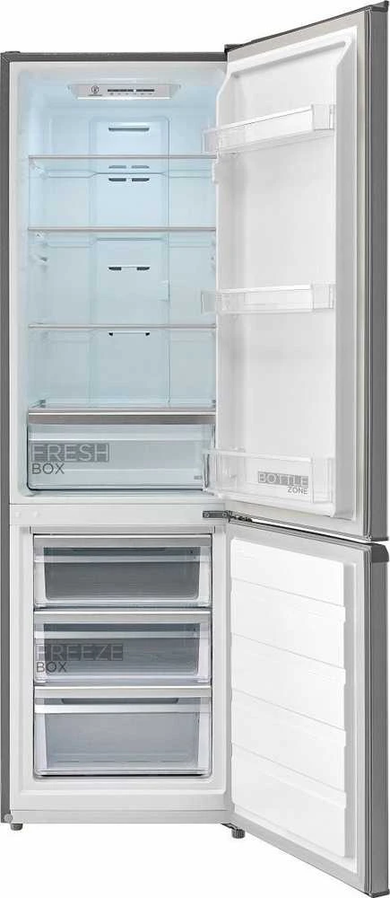 Midea Šaldytuvas | MDRB380FGE02A | Energy efficiency class E | Free standing | Combi | Height 180 cm | No Frost system | Šaldytuvas net capacity 199 L | Šaldiklis net capacity 71 L | 41 dB | Pilkas