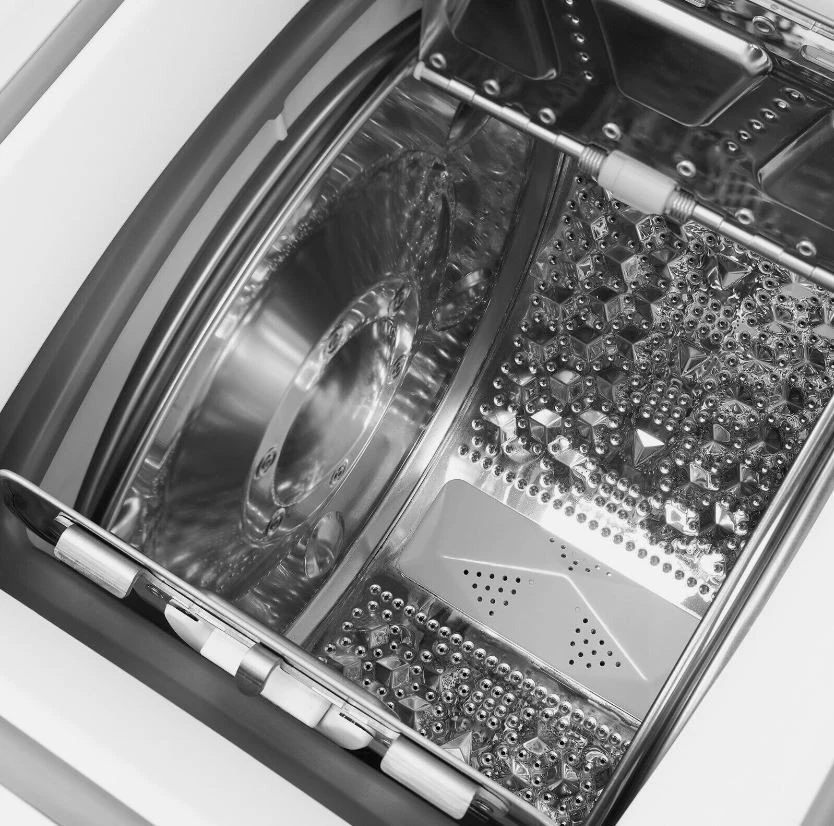 Midea Skalbimo mašina ładowana od góry mf100t80b/w-pl
