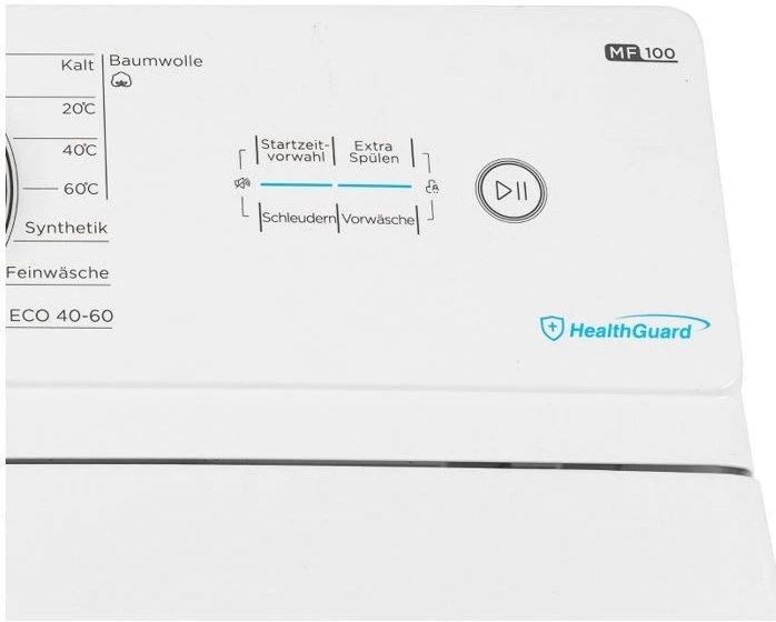 Midea Skalbimo mašina ładowana od góry mf100t80b/w-pl