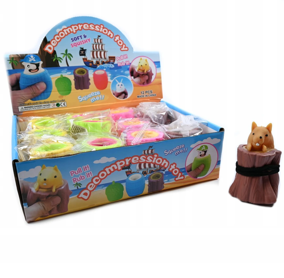 TOYS Išspausta voverė 8x12 cm mišinys MIDEX D42799
