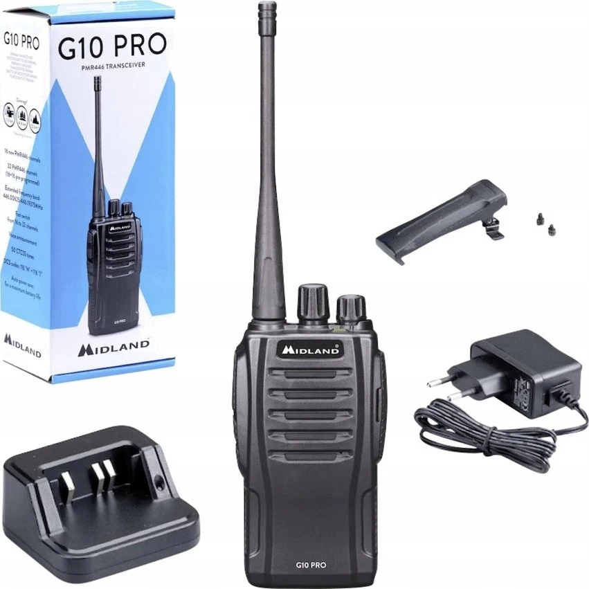 Midland G10pro PMR r/st+pakrov.+bat.