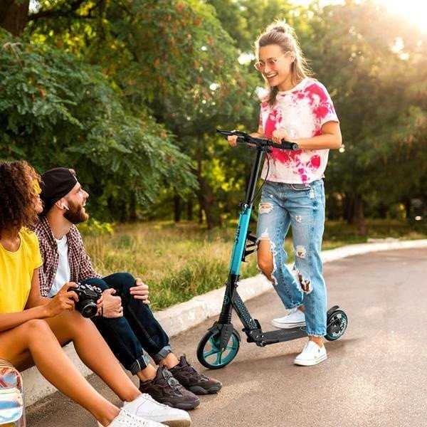 Turkio spalvos paspirtukas su diskiniu stabdžiu HM124T Nils Extreme